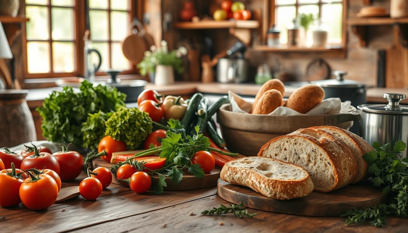 Fresh ingredients and home cooking inspiration