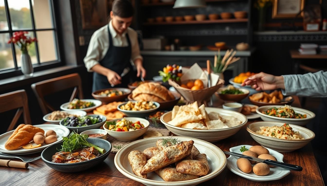 Freshly baked homemade cake in a kitchen setting