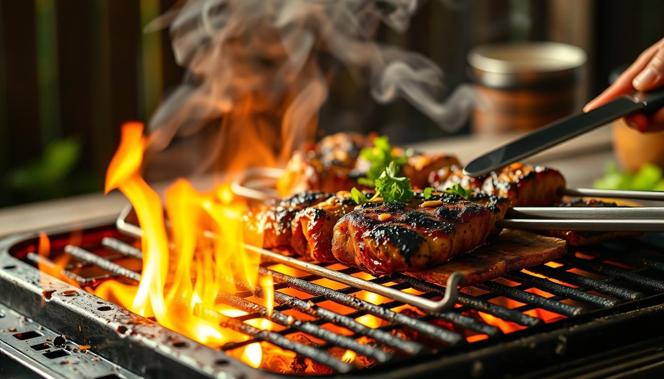 Balanced healthy meal prepared in a home kitchen